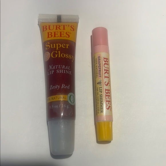 Burt’s Bees Lip Bundle - Super Gloss & Lip Shimmer NEW - Picture 1 of 3